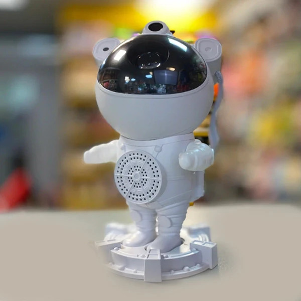 چراغ خواب پروژکتور کهکشانی فضانورد اسپیکردار بلوتوثی مدل Galaxy Projector