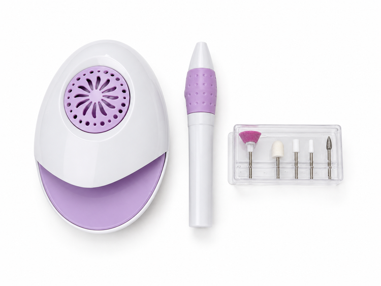 ست مانیکور و پدیکور شاول مدل Nail Care Bundle به همراه لاک خشککن فندار و سوهان برقی ناخن