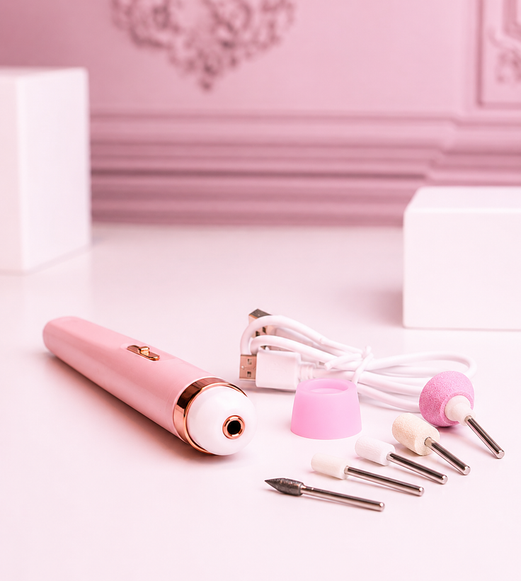 سوهان برقی ناخن شارژی ۵ کاره مدل Salon Nails | مانیکور و پدیکور حرفهای در خانه