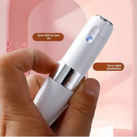 شیور و موزن صورت بانوان شارژی مدل Quick & Gentle | طرح براون با چراغ LED