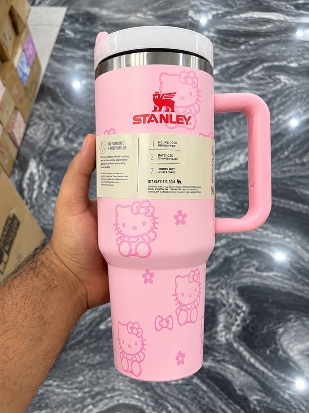 تراول ماگ استنلی طرح هلو کیتی 1.18 لیتری | Stanley Quencher H2.0