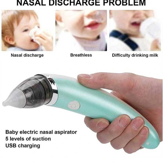فینگیر و پوار بینی برقی نوزاد و کودک مدل MX-103 Baby Sniffing | شارژی با ۵ قدرت مکش و سری سیلیکونی