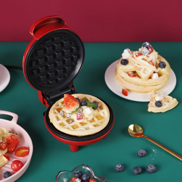 مینی وافل ساز برقی خانگی تک نفره مدل W-603 توان 350 وات