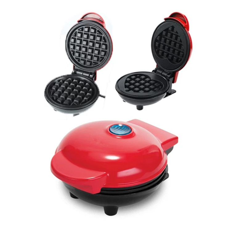 مینی وافل ساز برقی خانگی تک نفره مدل W-603 توان 350 وات