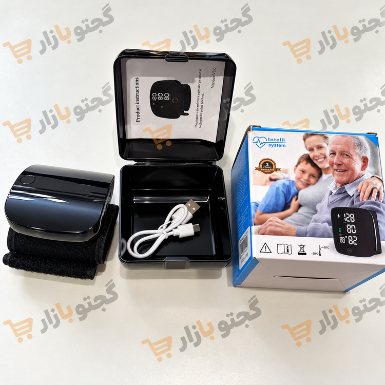 فشارسنج مچی دیجیتال سخنگو فارسی شارژی Type-C | نمایش فشار خون و ضربان قلب